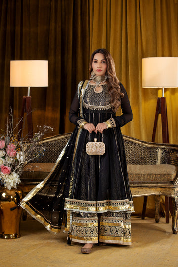3 Piece Luxury Embroidered Suit | Zeenat-E-Zar Collection