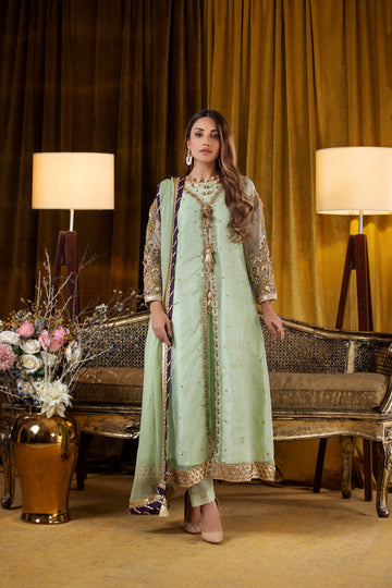 3 Piece Luxury Embroidered Suit | Zeenat-E-Zar Collection
