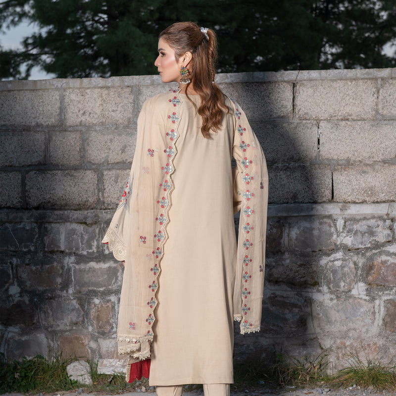 Skin Fully Embroidered 3-Piece Winter Luxe Pret