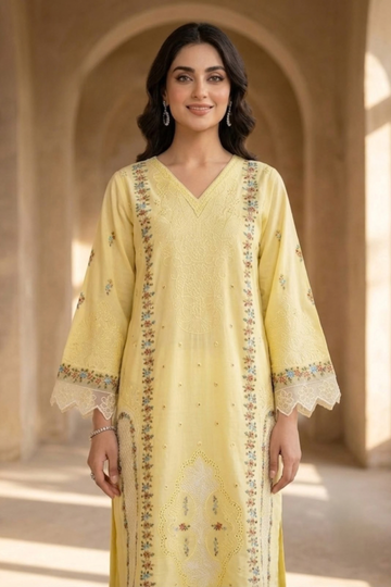 2 Piece Embroidered Lawn  Buttercup Elegance suit