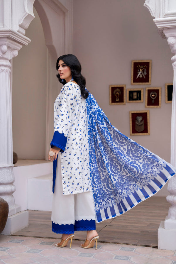 3 Piece Printed Lawn Suit | Traditional Collection