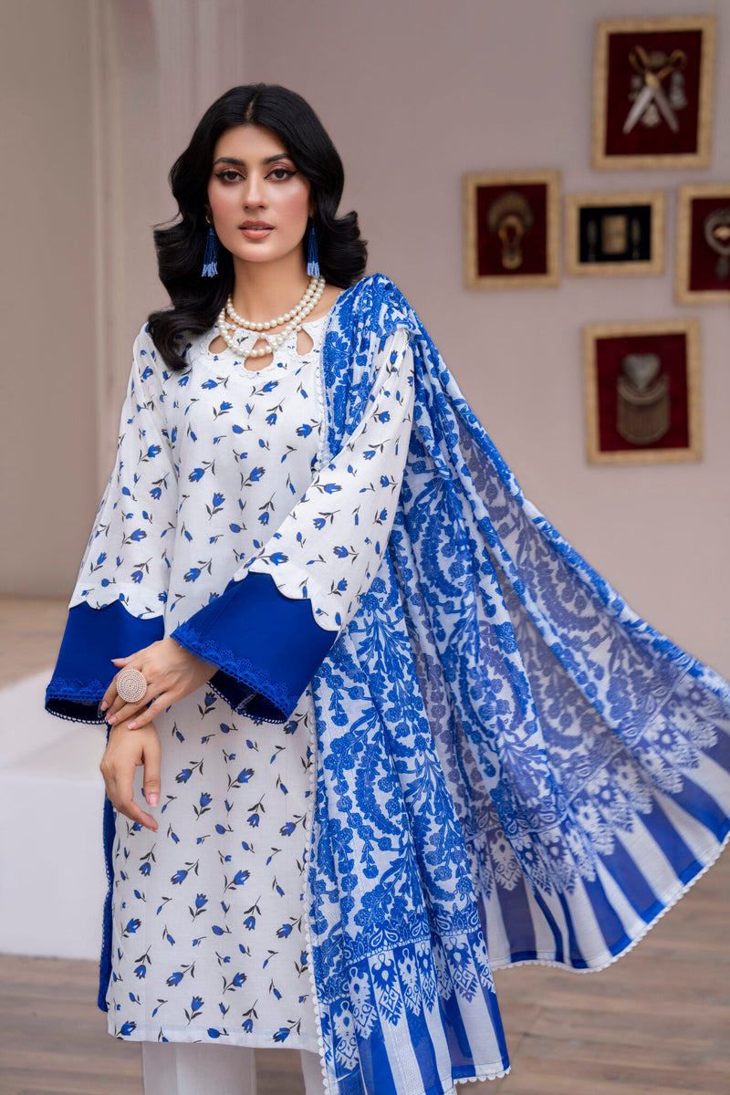 3 Piece Printed Lawn Suit | Traditional Collection