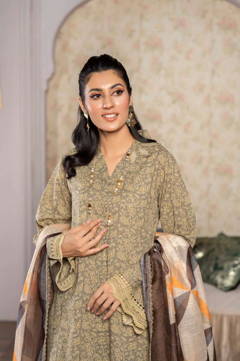 3 Piece Printed Lawn Suit | Traditional Collection |