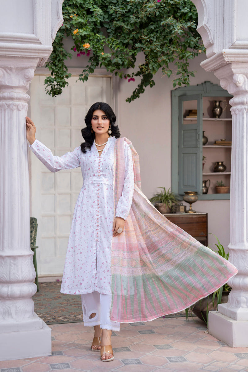 3 Piece Printed Lawn Suit | Traditional Collection