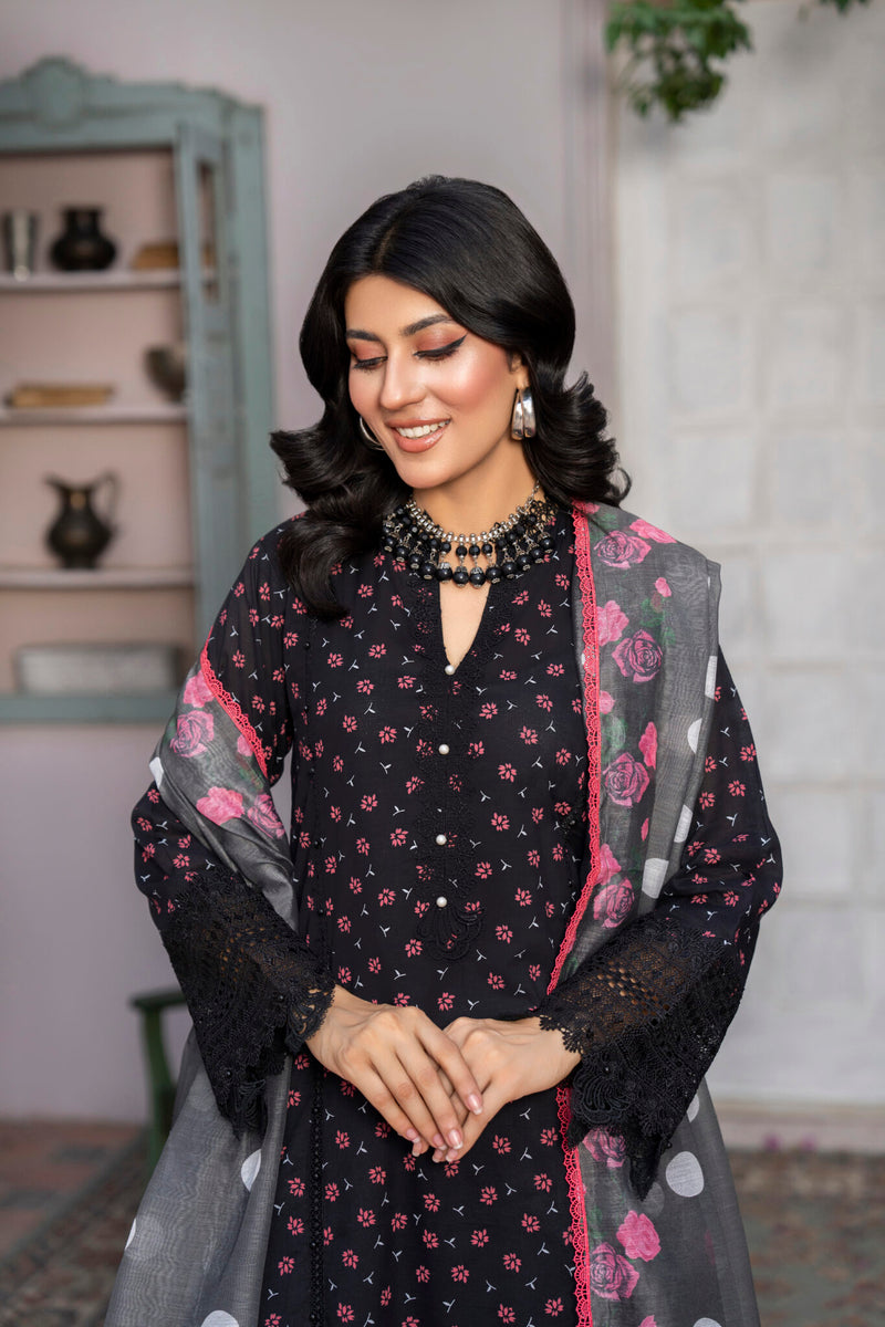 3 Piece Printed Lawn Suit | Traditional Collection