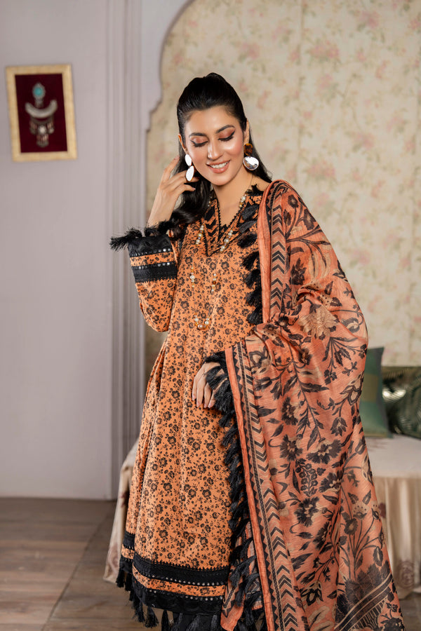 3 Piece Printed Lawn Suit | Casual Wear