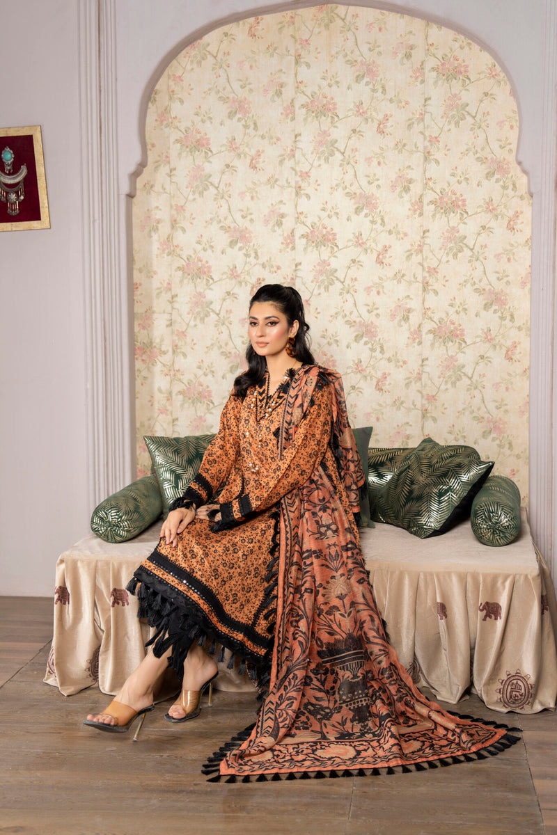 3 Piece Printed Lawn Suit | Casual Wear