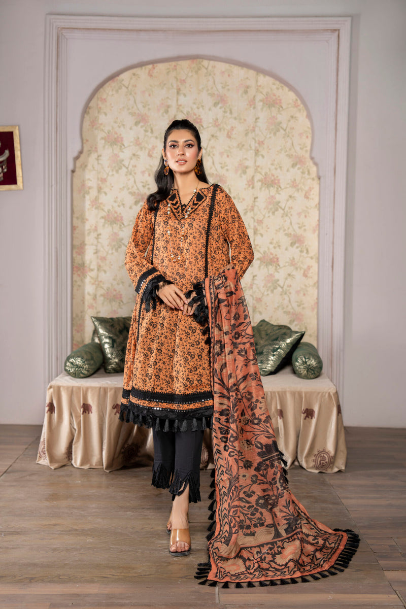 3 Piece Printed Lawn Suit | Casual Wear
