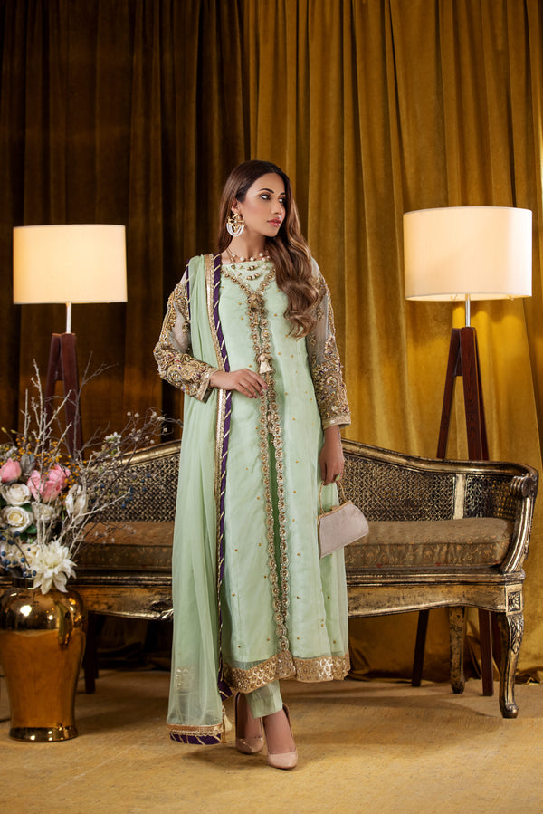 3 Piece Luxury Embroidered Suit | Zeenat-E-Zar Collection