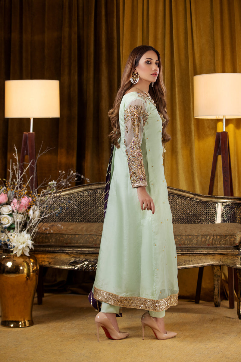 3 Piece Luxury Embroidered Suit | Zeenat-E-Zar Collection