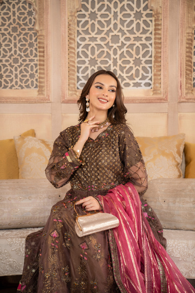 3 Piece Luxury Hand Made Embroidery Suit | Zeenat-E-Husan Collection