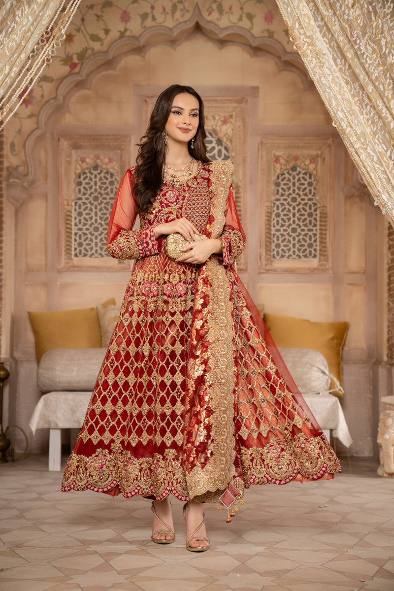 3 Piece Luxury Hand Made Embroidery Suit | Zeenat-E-Husan Collection