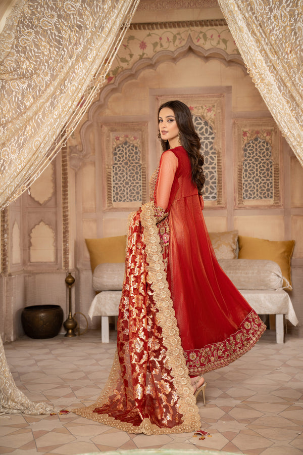 3 Piece Luxury Hand Made Embroidery Suit | Zeenat-E-Husan Collection