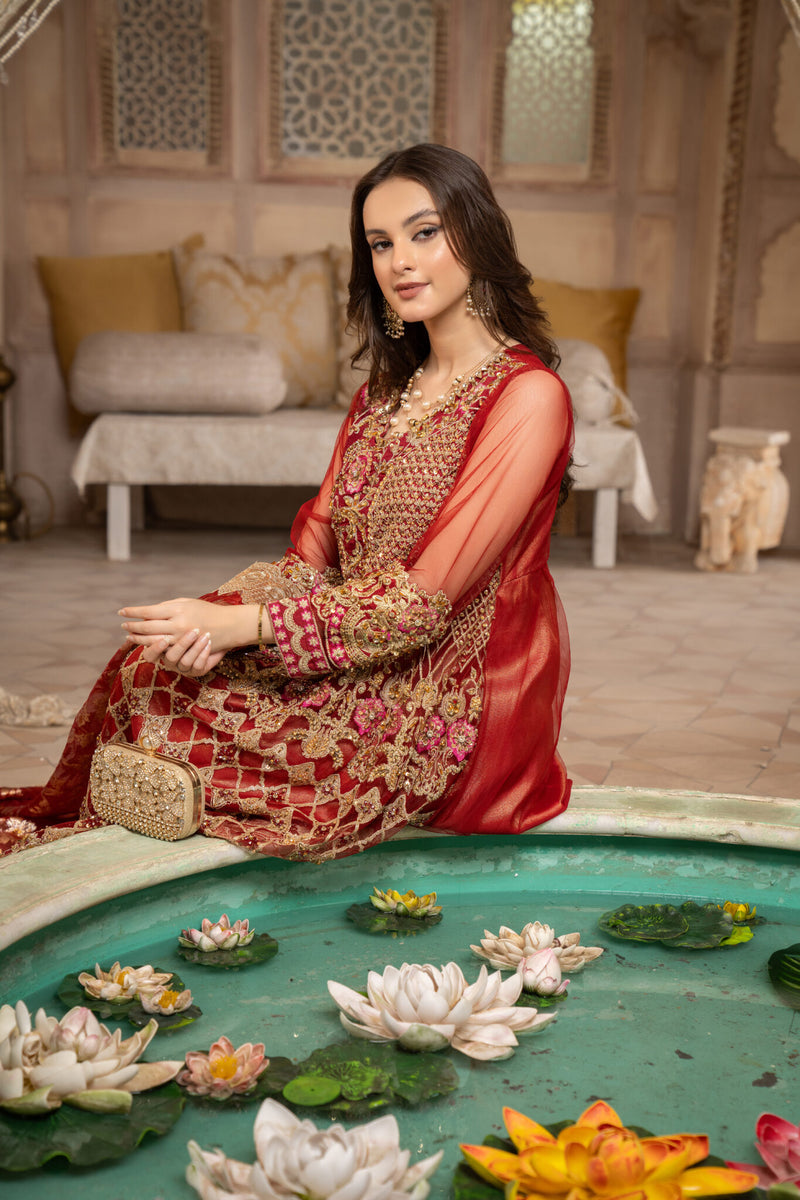3 Piece Luxury Hand Made Embroidery Suit | Zeenat-E-Husan Collection