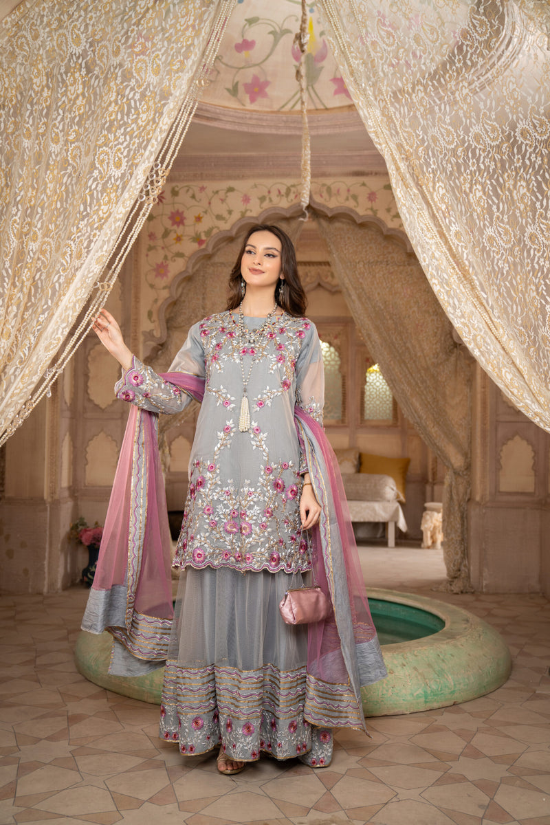 3 Piece Luxury Embroidered Suit | Zeenat-E-Husan Collection