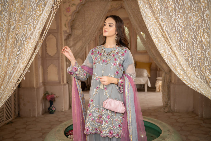 3 Piece Luxury Embroidered Suit | Zeenat-E-Husan Collection