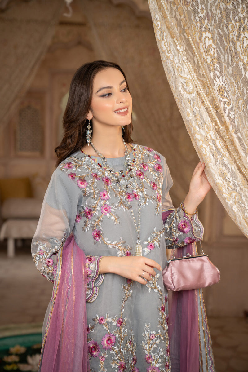 3 Piece Luxury Embroidered Suit | Zeenat-E-Husan Collection