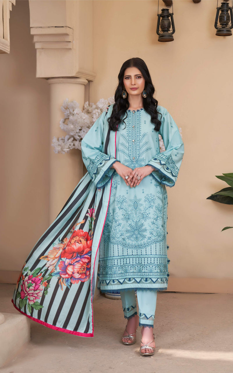 SEA AQUA UN-STITEHED 03 PCS