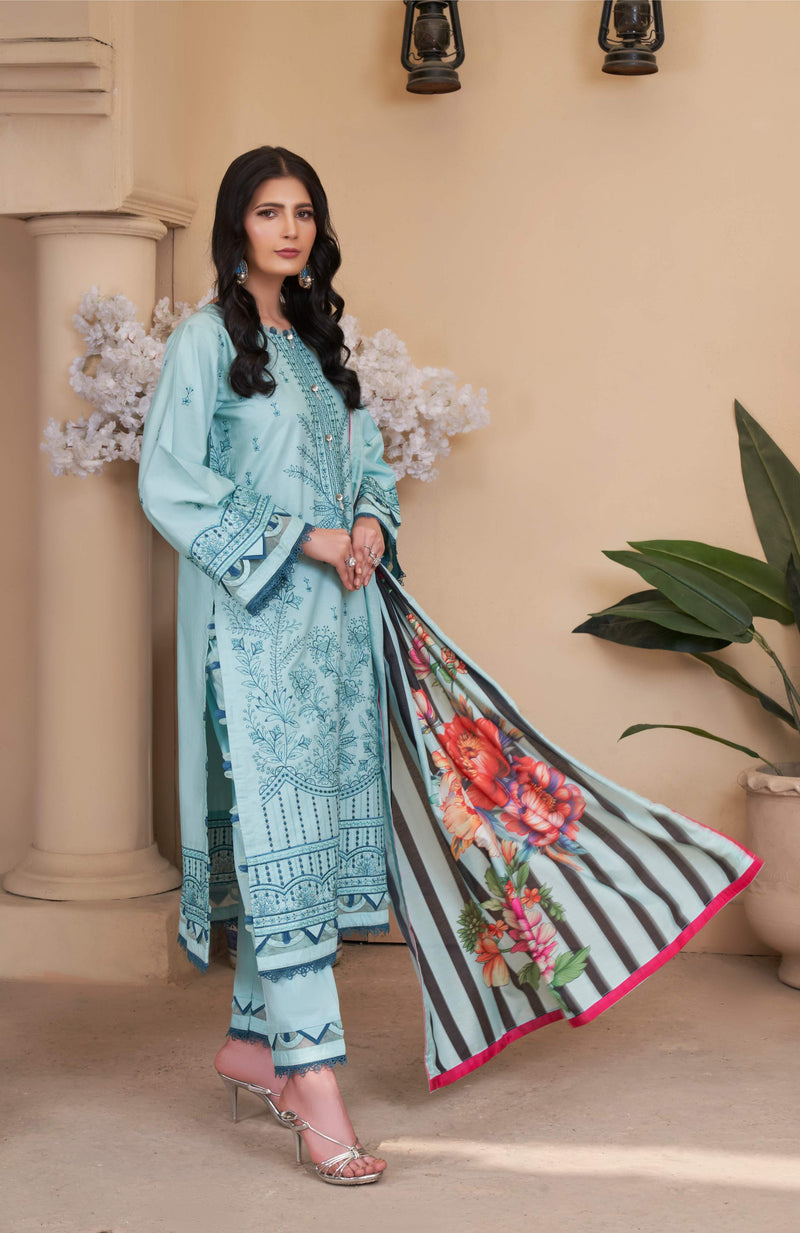 SEA AQUA UN-STITEHED 03 PCS