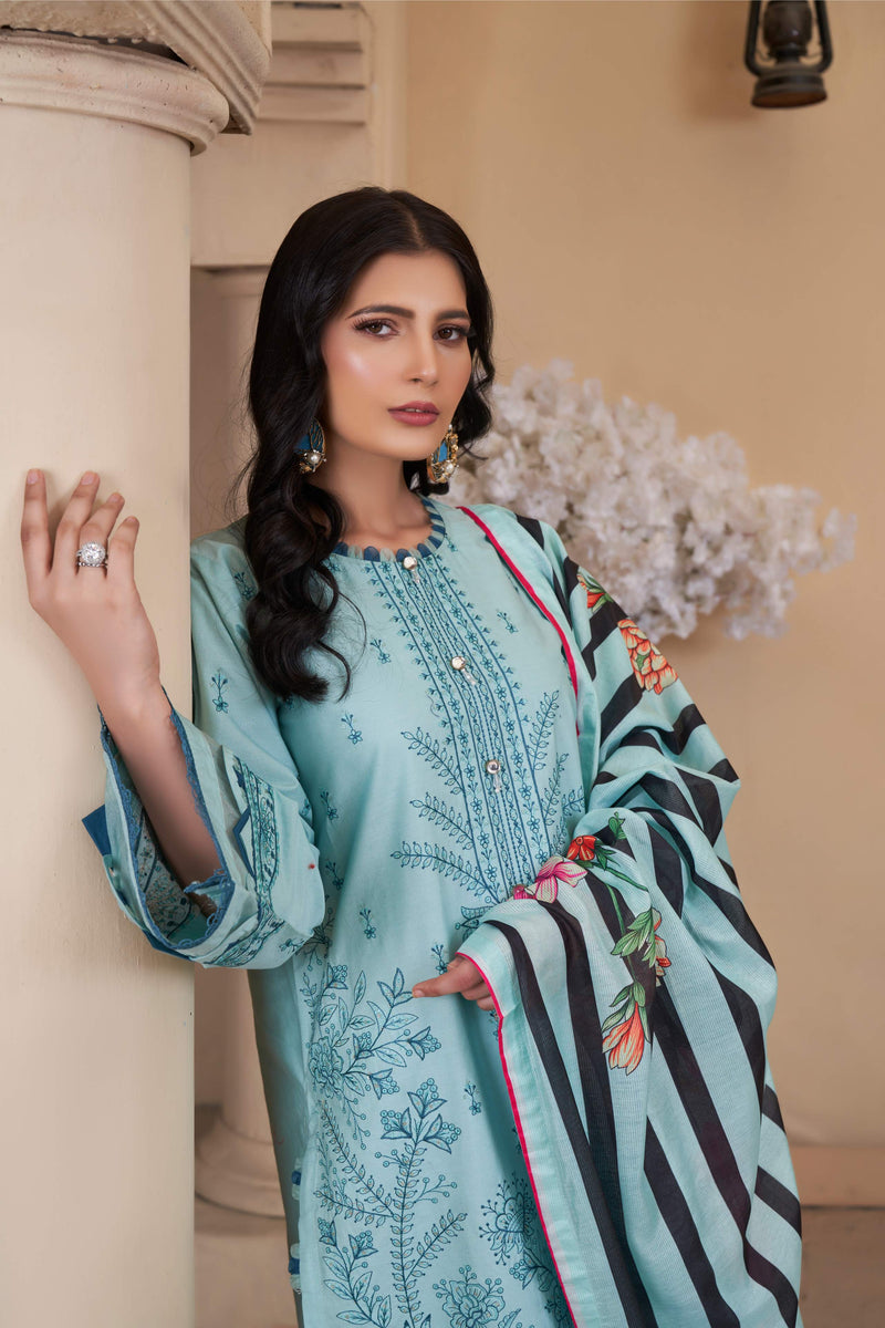 SEA AQUA UN-STITEHED 03 PCS