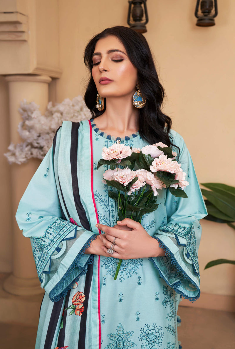 SEA AQUA UN-STITEHED 03 PCS