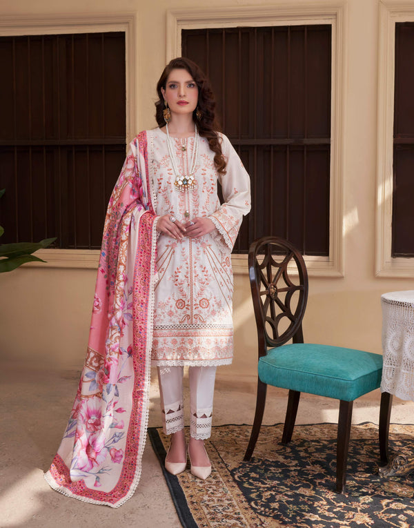 PINK GLAM UN-STITCEHD 03 PCS