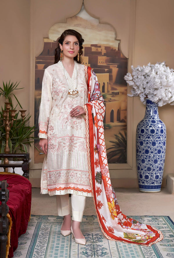 BEIGE BEAUTY UN-STITCEHD 03 PCS