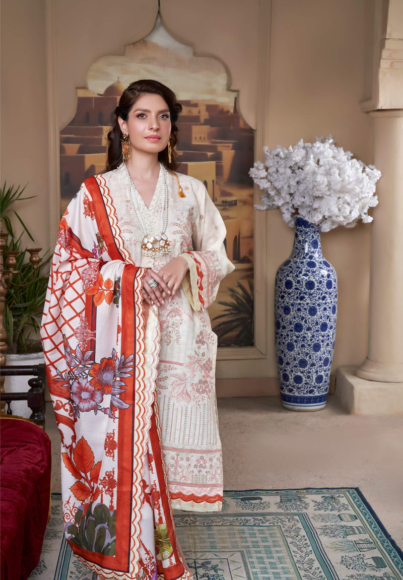 BEIGE BEAUTY UN-STITCEHD 03 PCS