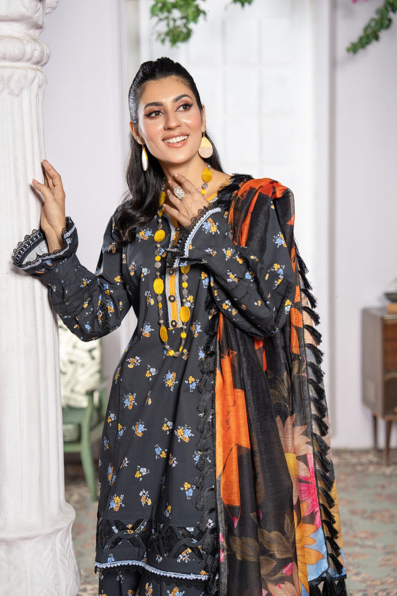 3 Piece Printed Lawn Suit | Casual Wear