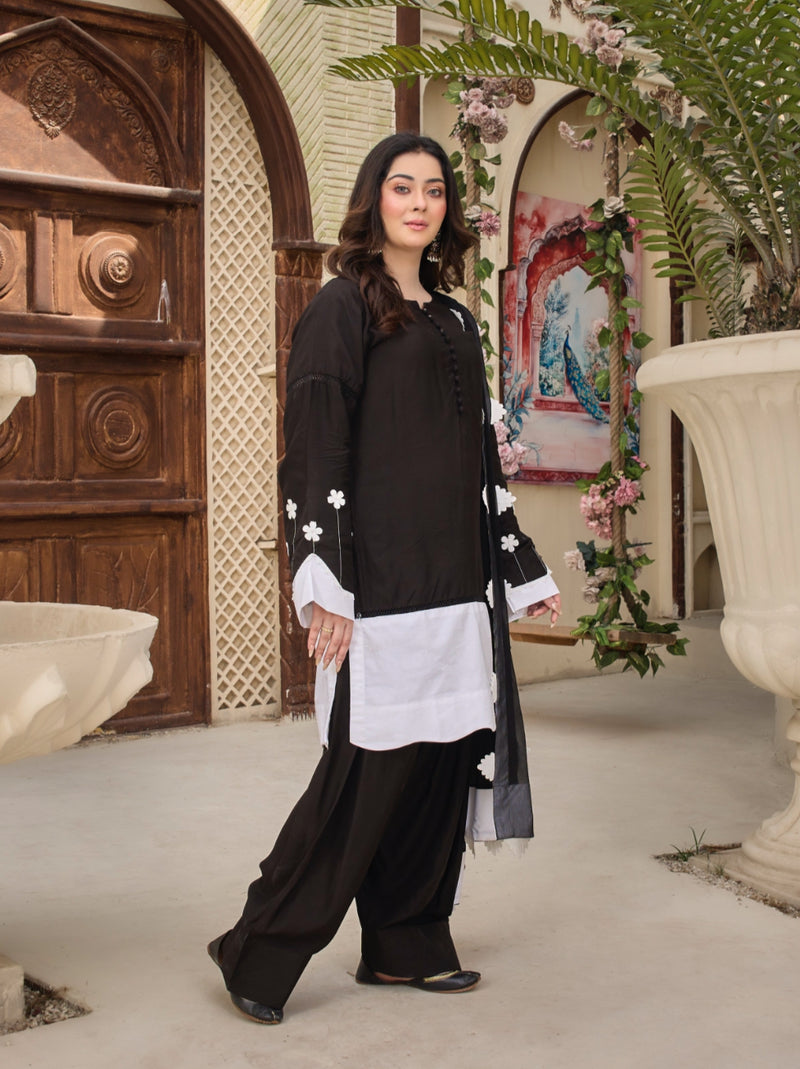 SIYAH SD-PA3-016-25 STITCHED