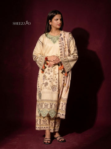 Zahra 3-Piece Suit | Luxury Printed Lawn SD-PA3-00011