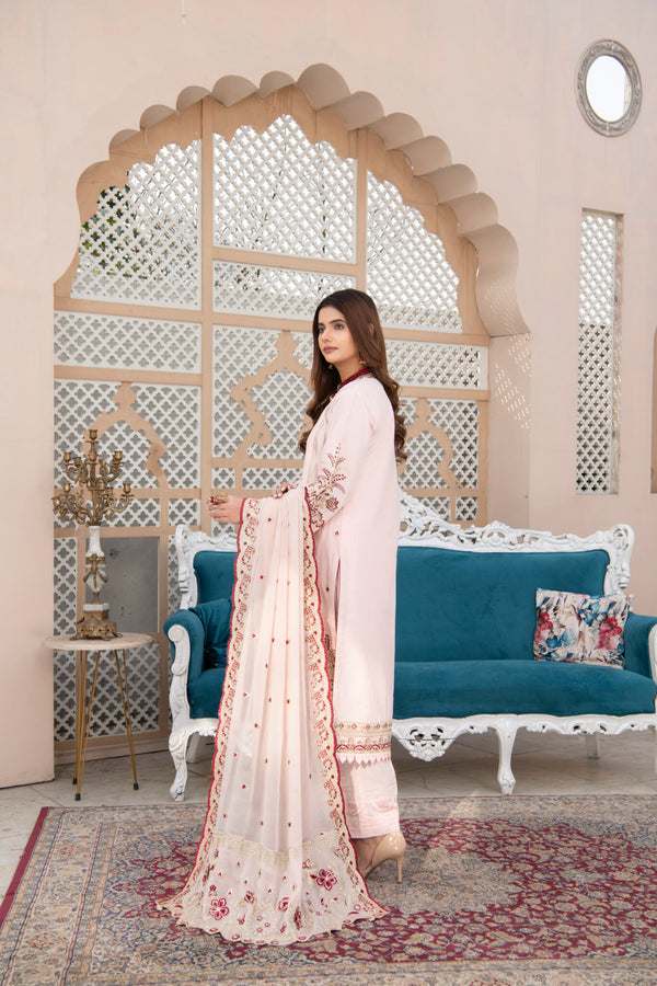 3 Piece Embroidery Lawn Suit | Urban Look