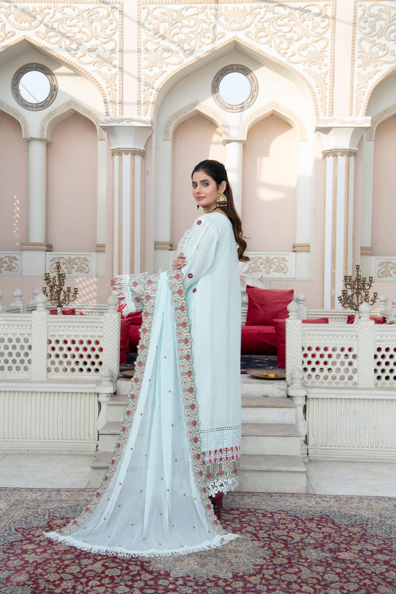 3 Piece Embroidery Lawn Suit - Urban Look