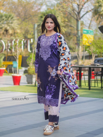 Amara 3-Piece Suit | Luxury Printed Lawn SD-PA3-0007