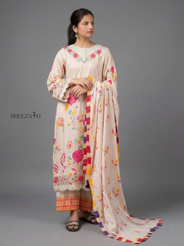 Floral Grace 3-Piece Lawn Suit | Eid Collections ‘26 SD-PA3-00010