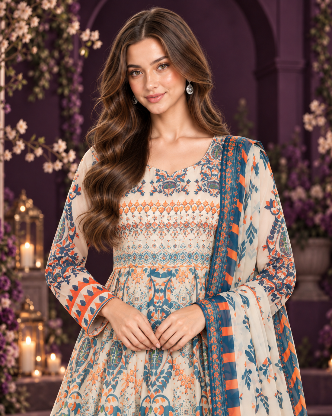 3 PCS BUTTERFLY  STITCHED MAXI