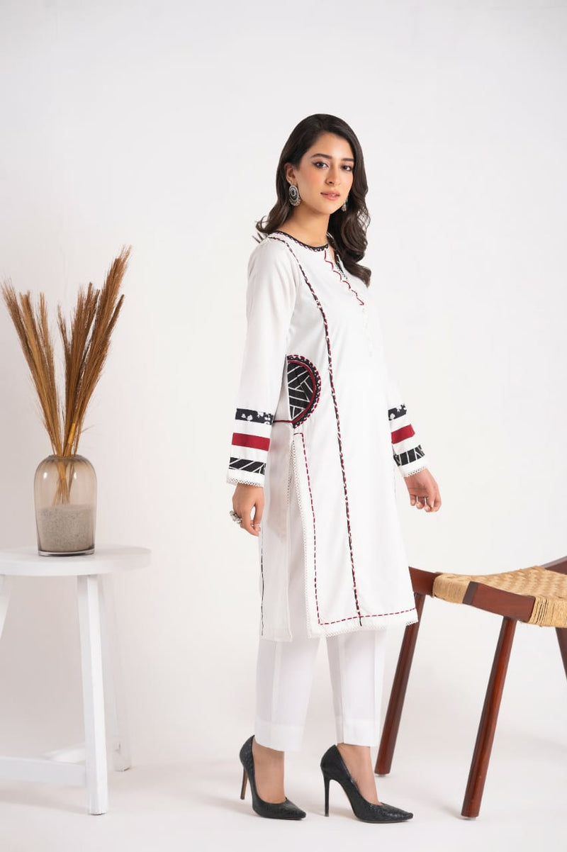 2 Piece Plain Dyed | Linen Attire |