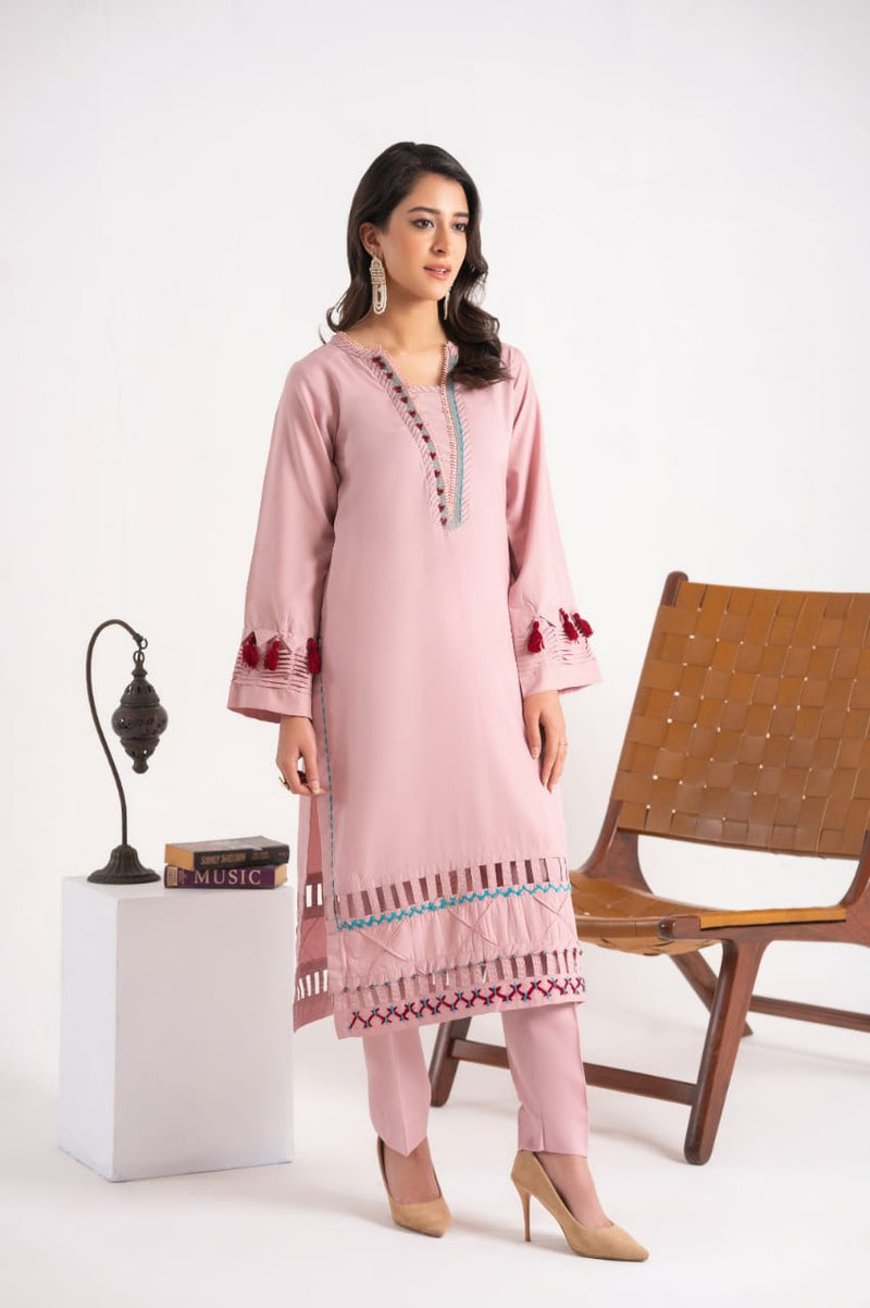 2 Piece Plain Dyed Linen Suite