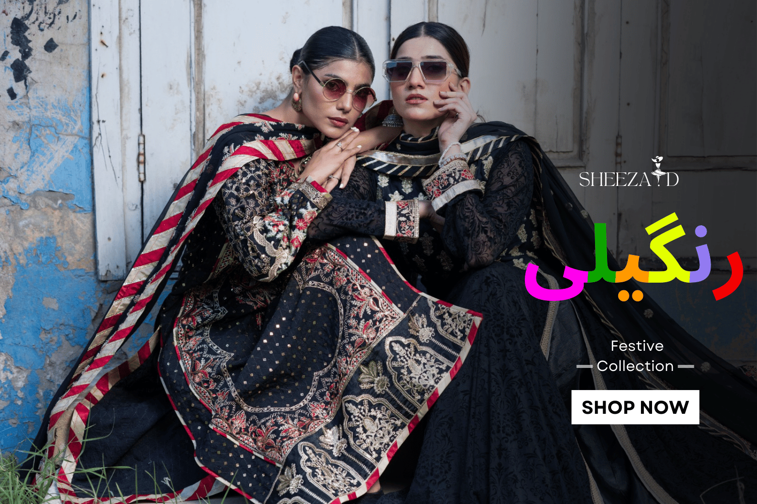 New arrivals collection featuring embroidered lawn and chiffon suits by sheeza d.